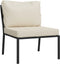 vidaXL - Tuinstoelen - met - zandkleurige - kussens - 2 - st - 60x74x79 - cm - staal