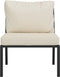 vidaXL - Tuinstoelen - met - zandkleurige - kussens - 2 - st - 60x74x79 - cm - staal