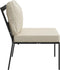 vidaXL - Tuinstoelen - met - zandkleurige - kussens - 2 - st - 60x74x79 - cm - staal