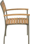 vidaXL - Tuinstoelen - stapelbaar - 2 - st - massief - acaciahout - en - staal