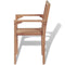 vidaXL - Tuinstoelen - stapelbaar - 2 - st - massief - teakhout