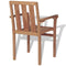 vidaXL - Tuinstoelen - stapelbaar - 2 - st - massief - teakhout