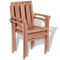 vidaXL - Tuinstoelen - stapelbaar - 2 - st - massief - teakhout