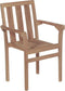 vidaXL - Tuinstoelen - stapelbaar - 2 - st - massief - teakhout