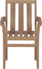 vidaXL - Tuinstoelen - stapelbaar - 2 - st - massief - teakhout