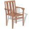 vidaXL - Tuinstoelen - stapelbaar - 2 - st - massief - teakhout