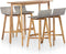vidaXL - Tuinstoelen - stapelbaar - 2 - st - poly - rattan - bruin