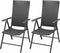 vidaXL - Tuinstoelen - stapelbaar - 2 - st - poly - rattan - zwart