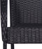 vidaXL - Tuinstoelen - stapelbaar - 2 - st - poly - rattan - zwart