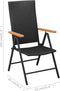 vidaXL - Tuinstoelen - stapelbaar - 2 - st - poly - rattan - zwart