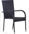 vidaXL - Tuinstoelen - stapelbaar - 2 - st - poly - rattan - zwart