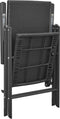 vidaXL - Tuinstoelen - stapelbaar - 2 - st - poly - rattan - zwart