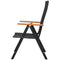 vidaXL - Tuinstoelen - stapelbaar - 2 - st - poly - rattan - zwart