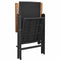 vidaXL - Tuinstoelen - stapelbaar - 2 - st - poly - rattan - zwart