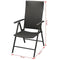 vidaXL - Tuinstoelen - stapelbaar - 2 - st - poly - rattan - zwart
