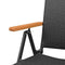 vidaXL - Tuinstoelen - stapelbaar - 2 - st - poly - rattan - zwart