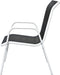 vidaXL - Tuinstoelen - stapelbaar - 2 - st - staal - en - textileen - zwart