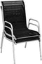 vidaXL - Tuinstoelen - stapelbaar - 2 - st - staal - en - textileen - zwart