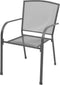 vidaXL - Tuinstoelen - stapelbaar - 2 - st - staal - grijs