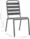 vidaXL - Tuinstoelen - stapelbaar - 2 - st - staal - grijs