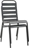 vidaXL - Tuinstoelen - stapelbaar - 2 - st - staal - grijs