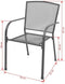 vidaXL - Tuinstoelen - stapelbaar - 2 - st - staal - grijs