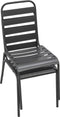 vidaXL - Tuinstoelen - stapelbaar - 2 - st - staal - grijs