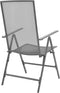 vidaXL - Tuinstoelen - stapelbaar - 2 - st - staal - grijs