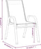 vidaXL - Tuinstoelen - stapelbaar - 2 - st - textileen - stof - zwart
