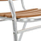 vidaXL - Tuinstoelen - stapelbaar - 4 - st - aluminium - en - HKC - zilverkleurig