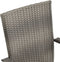 vidaXL - Tuinstoelen - stapelbaar - 4 - st - poly - rattan - grijs