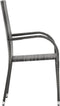 vidaXL - Tuinstoelen - stapelbaar - 4 - st - poly - rattan - grijs