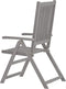 vidaXL - Tuinstoelen - verstelbaar - 3 - st - massief - acaciahout - grijs