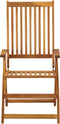 vidaXL - Tuinstoelen - verstelbaar - 3 - st - massief - acaciahout