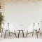 vidaXL - Tuinstoelenset - 3-delig - poly - rattan - zwart - en - wit