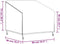 vidaXL - Tuinstoelhoes - 90x90x50/75 - cm - 420D - oxford - zwart