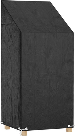 vidaXL - Tuinstoelhoes - met - 8 - oogjes - 65x65x110/150 - cm - polyetheen