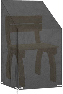 vidaXL - Tuinstoelhoes - met - 8 - oogjes - 65x65x80/120 - cm - polyetheen