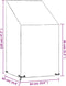 vidaXL - Tuinstoelhoes - met - 8 - oogjes - 65x65x80/120 - cm - polyetheen