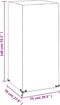 vidaXL - Tuinstoelhoes - met - 8 - oogjes - 75x70x140 - cm - polyetheen