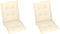 vidaXL - Tuinstoelkussen - lage - rug - 2 - st - 100x50x3 - cm - oxford - stof - crème