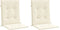 vidaXL - Tuinstoelkussen - lage - rug - 2 - st - 100x50x3 - cm - oxford - stof - crème