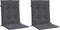 vidaXL - Tuinstoelkussen - lage - rug - 2 - st - oxford - stof - antraciet