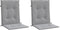 vidaXL - Tuinstoelkussen - lage - rug - 2 - st - oxford - stof - antraciet