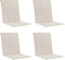 vidaXL - Tuinstoelkussen - lage - rug - 4 - st - 100x50x3 - cm - oxford - stof - antraciet