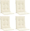 vidaXL - Tuinstoelkussen - lage - rug - 4 - st - 100x50x3 - cm - oxford - stof - antraciet