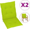 vidaXL - Tuinstoelkussens - 2 - st - 100x50x3 - cm - oxford - stof - heldergroen