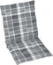 vidaXL - Tuinstoelkussens - 2 - st - 100x50x3 - cm - oxford - stof - ruitpatroon - grijs