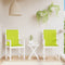 vidaXL - Tuinstoelkussens - 2 - st - 100x50x3 - cm - oxford - stof - heldergroen