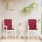 vidaXL - Tuinstoelkussens - 2 - st - 100x50x3 - cm - oxford - stof - wijnrood